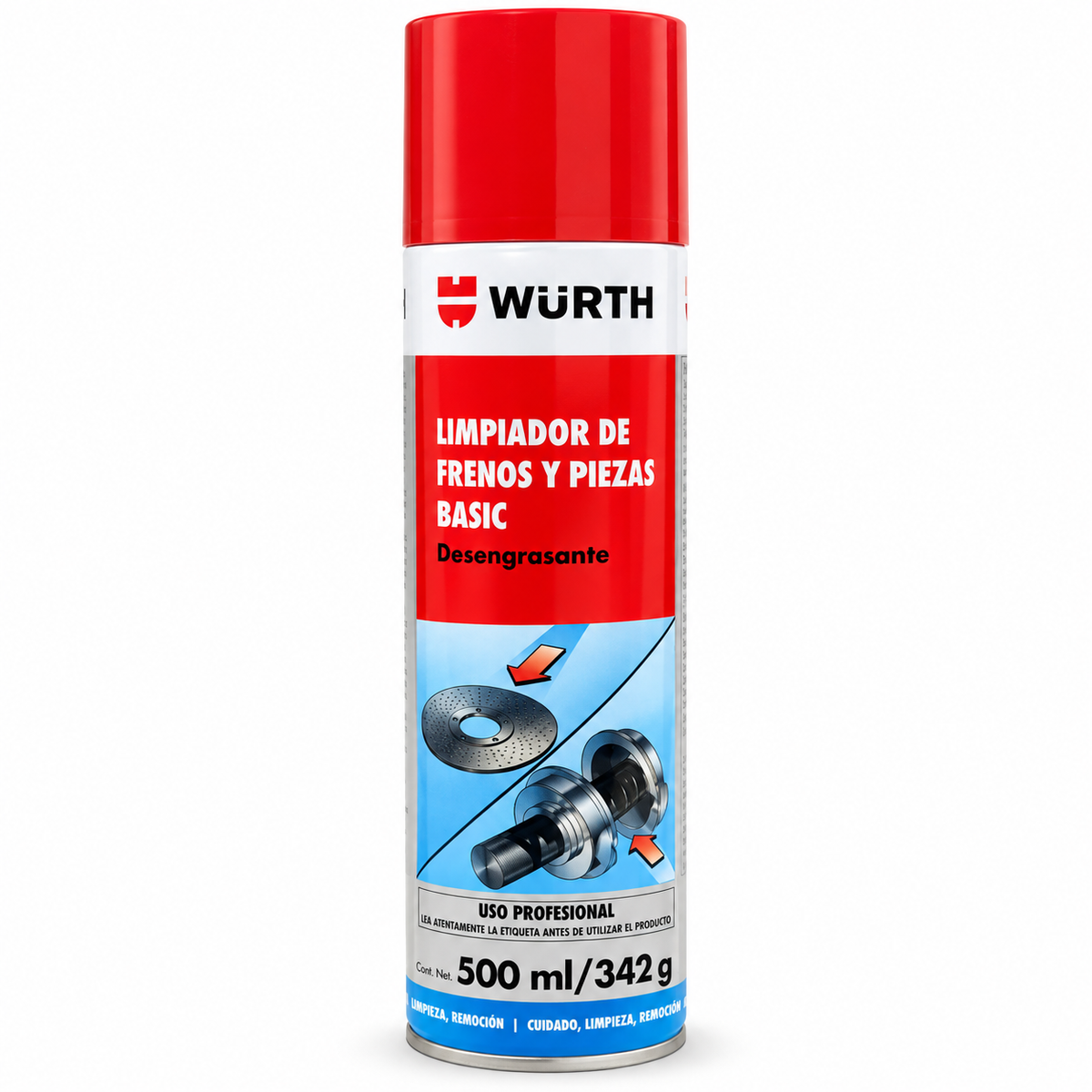 Limpiador de Frenos Wurth 500 ml