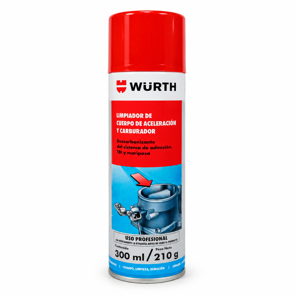 Limpiador de Cuerpo de Aceleración y Carburador para Moto 300ml