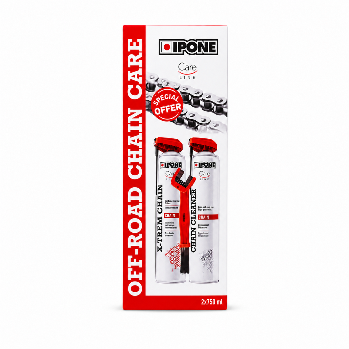 IPONE Kit de Limpieza y Lubricación de Cadena Off-Road 3700142402454