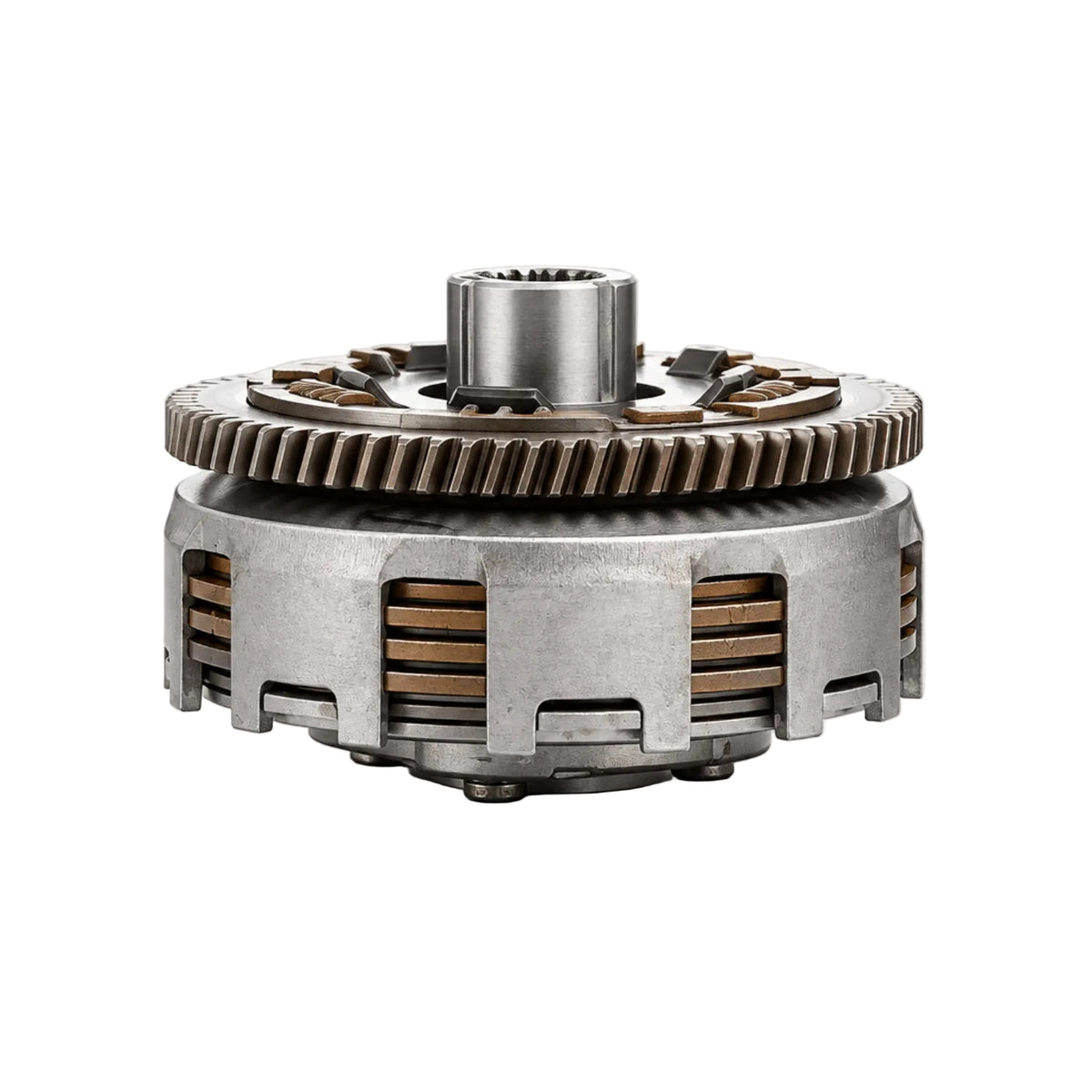 JE551434 - conjunto de embrague metálico con corona dentada y discos, fotografía de catálogo MHESUS