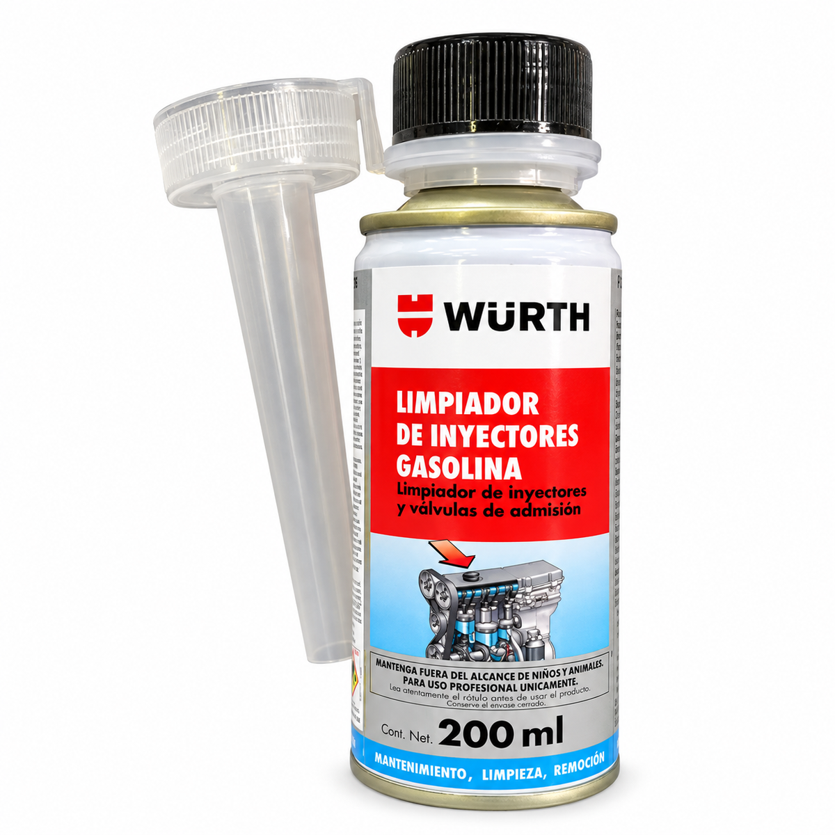 Limpiador de Inyectores de Gasolina Würth – 200 ml